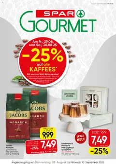 Vorschau der Angebote: SPAR Gourmet Flugblatt gültig ab 28.08.2025