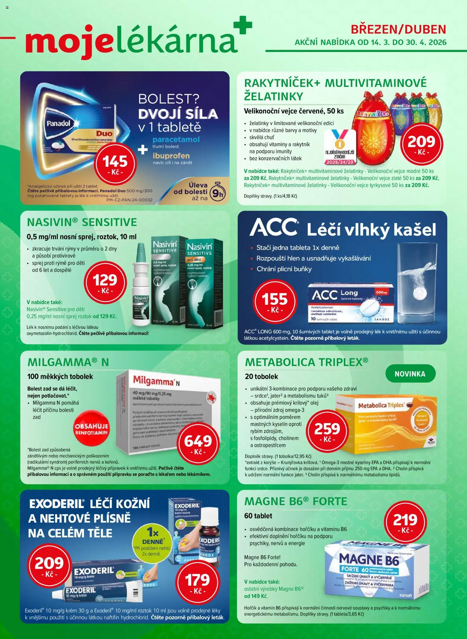 Náhled nabídky: Moje lékárna Moje lékárna leták platný od 14.03.2026