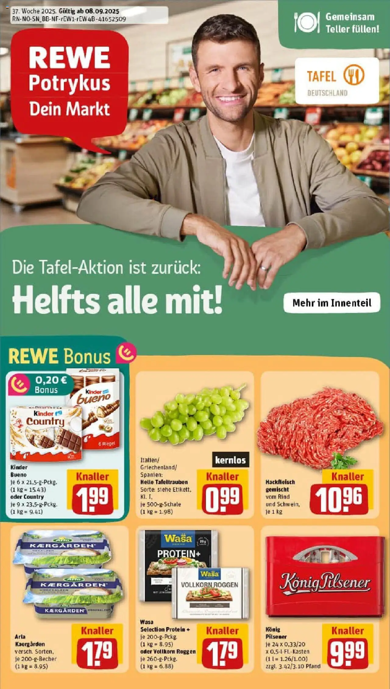 REWE Prospekt ab 07.09.2025 nächste Woche - Prospekt Wennigsen	
