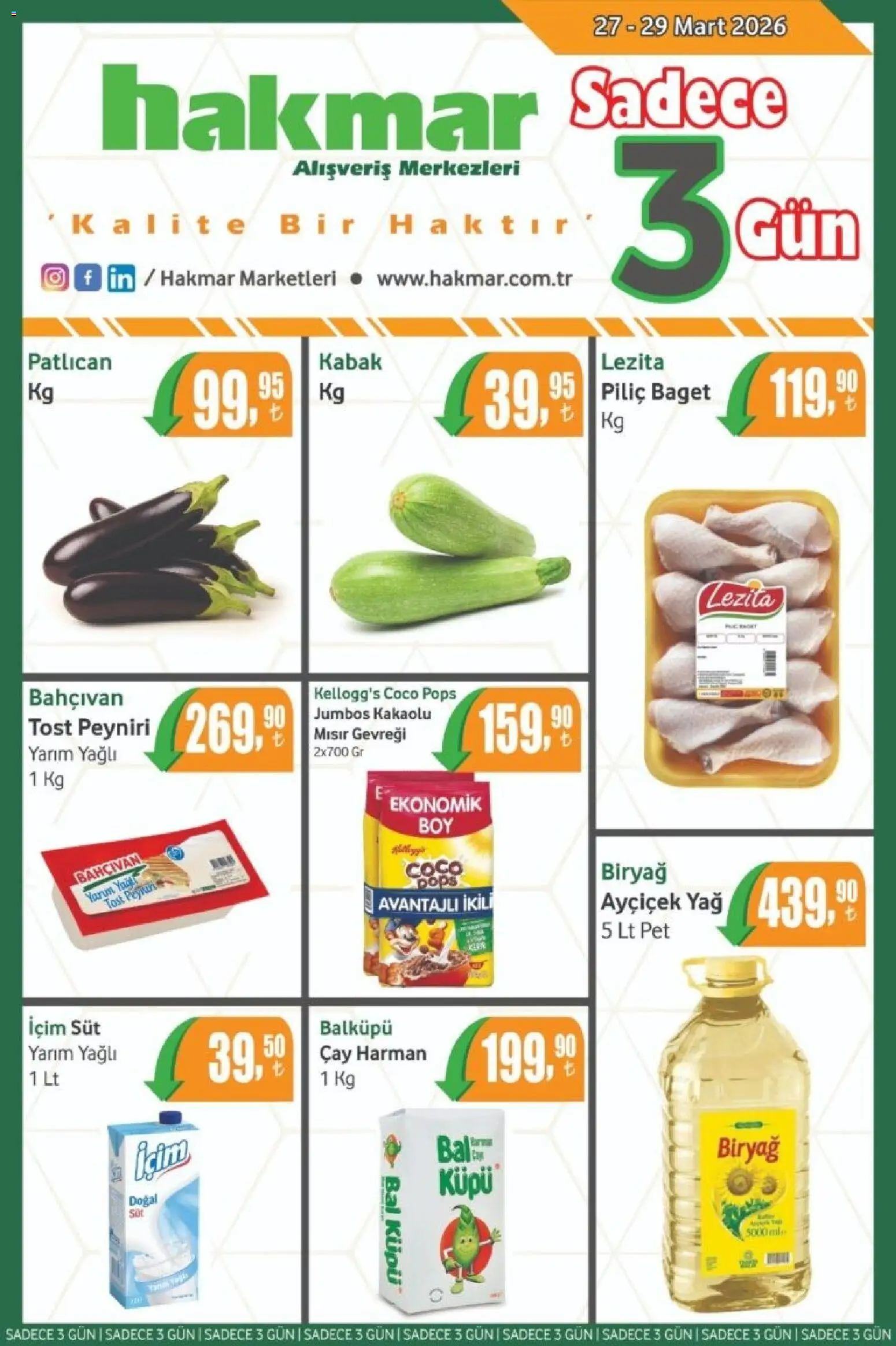 Hakmar Hakmar - Katalog Sadece 3 Gün 27.03.2026 - Broşürünün önizlemesi