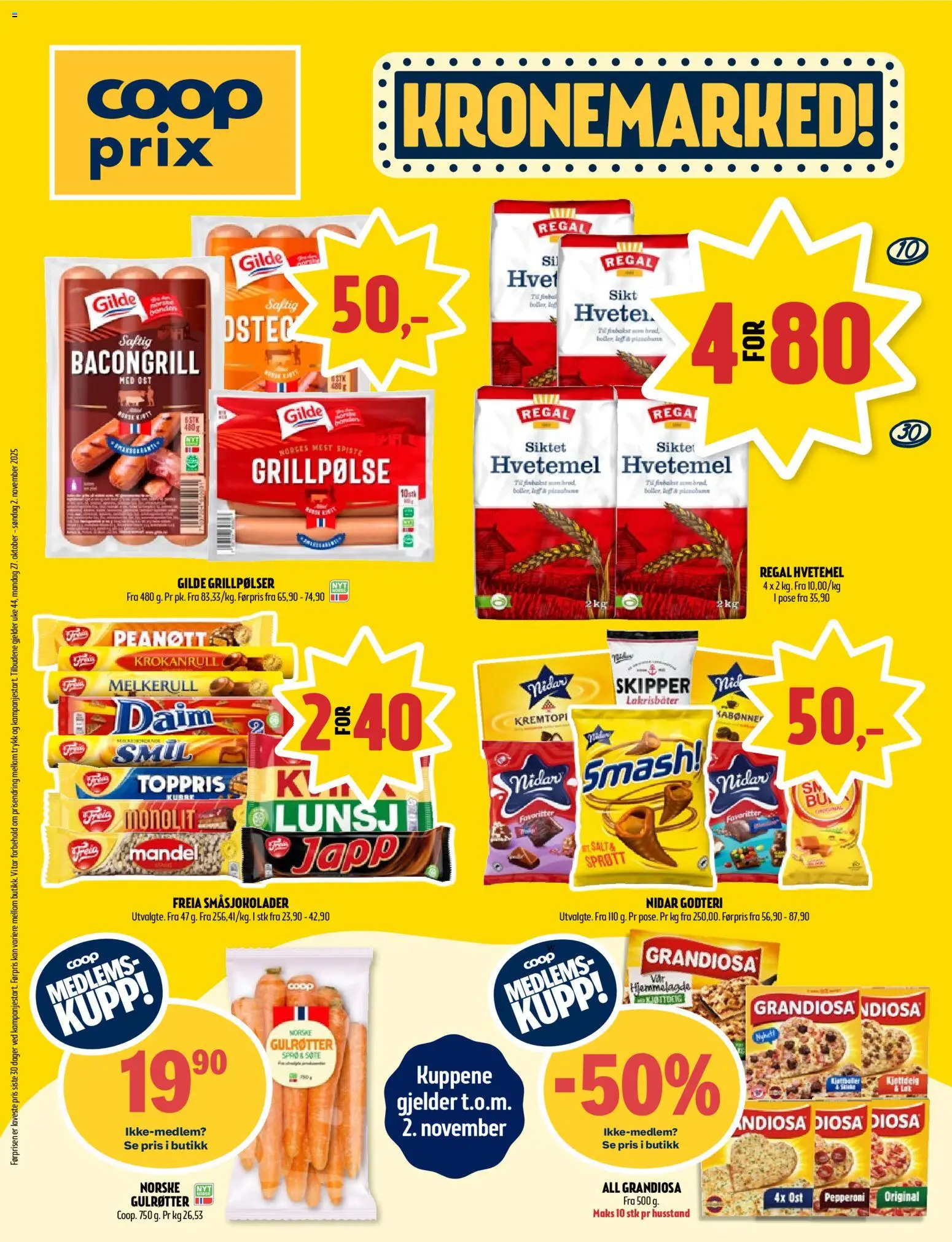 Kundeavis Coop Prix gyldig fra 27/10/2025 - Sidenummer 1