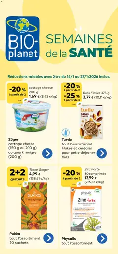 Prévisualisation de Publicité du magasin BioPlanet formulaire valide 14/01/2026