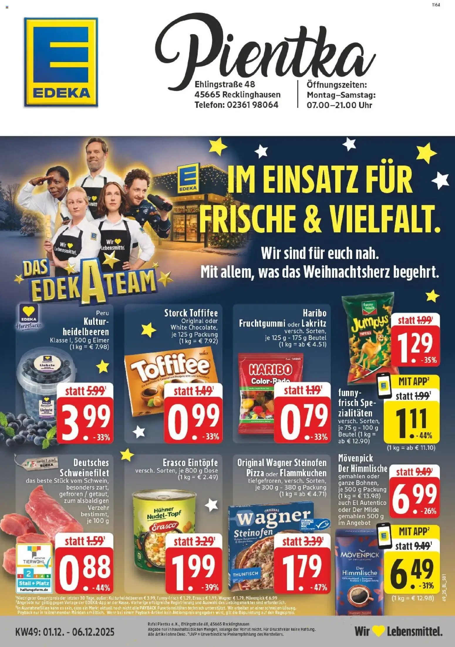 Vorschau von dem Prospekt des Geschäftes Edeka, gültig ab dem 01.12.2025