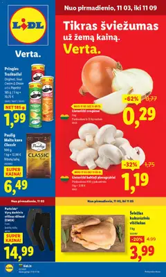 LIDL parduotuvės leidinio Leidinys galiojančio nuo 2025.11.03 peržiūra
