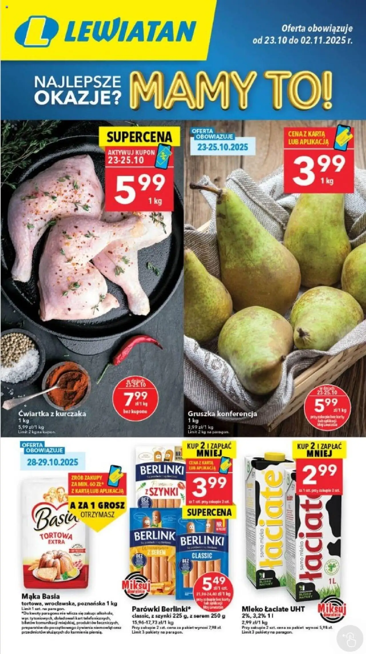 Lewiatan gazetka od 23.10.2025 - Promocje "Szczecin" - Numer strony 1