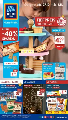 Vorschau von dem Prospekt des Geschäftes Aldi Süd, gültig ab dem 27.10.2025