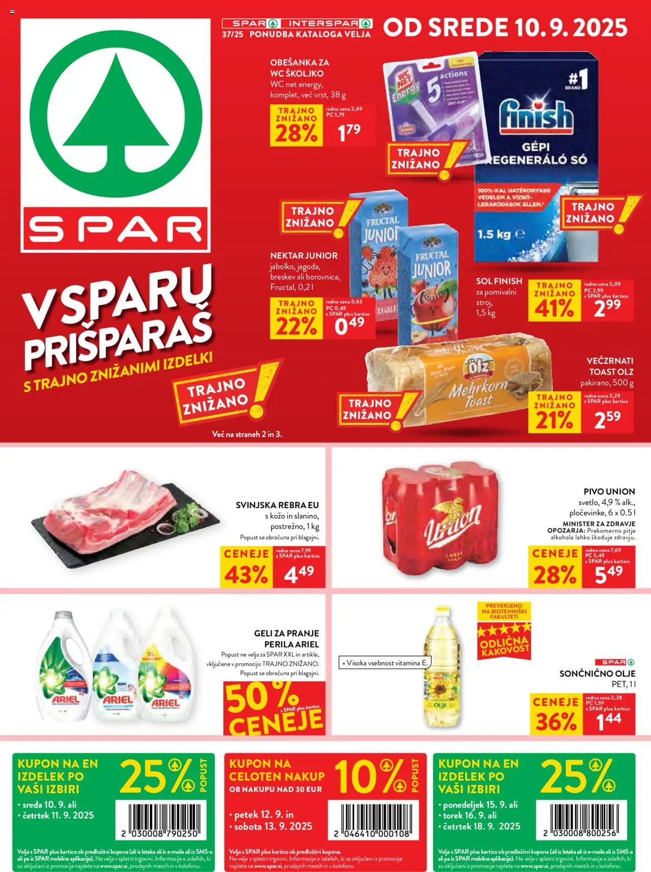 Spar Katalog 37/25 od 10.09.2025 > Aktualna ponudba - stran 1