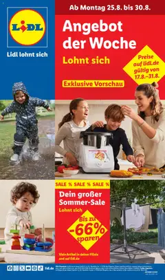 Vorschau von dem Prospekt des Geschäftes Lidl, gültig ab dem 25.08.2025