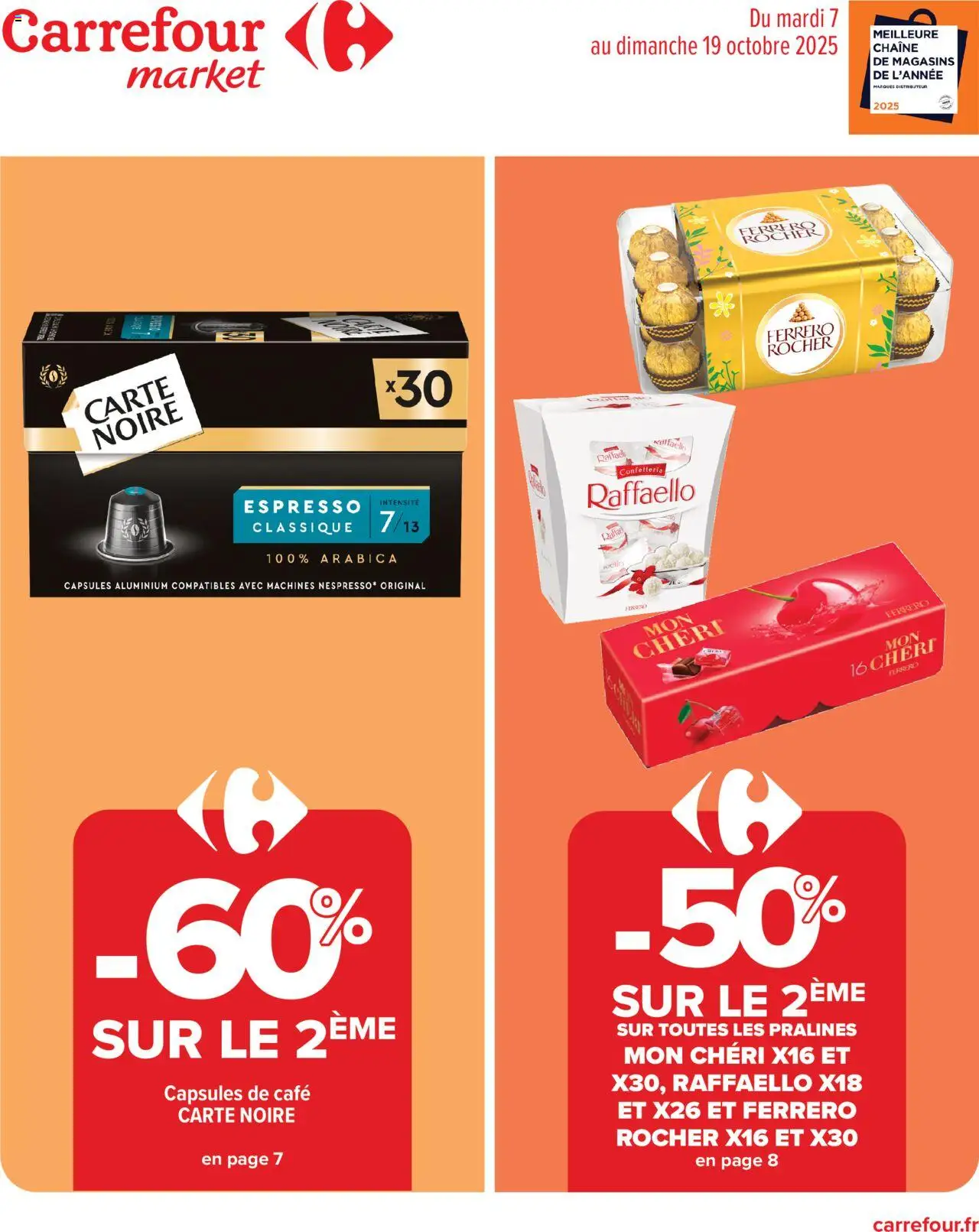 Catalogue de la semaine 41 de la boutique Carrefour Market valable du 07/10/2025 - Page numéro 1