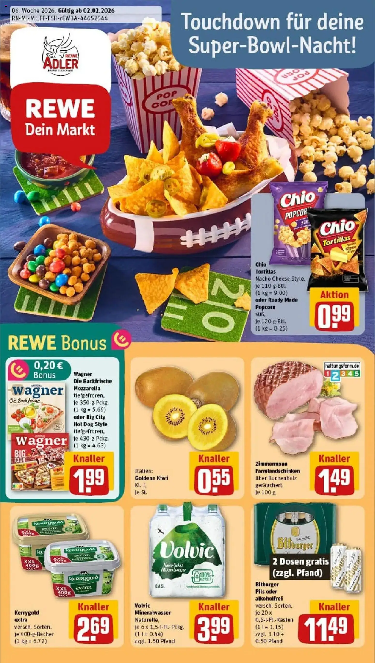 Vorschau von dem Prospekt des Geschäftes Rewe, gültig ab dem 02.02.2026