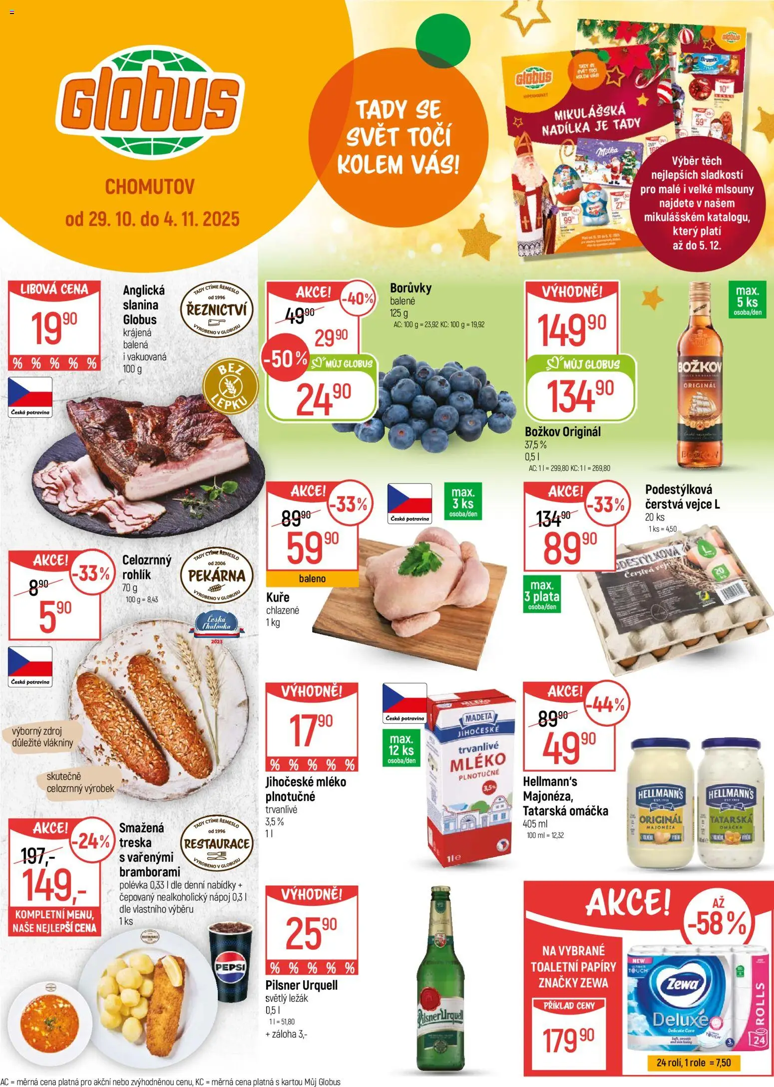  Globus leták od 29.10.2025 >> Akční nabídka "Chomutov"