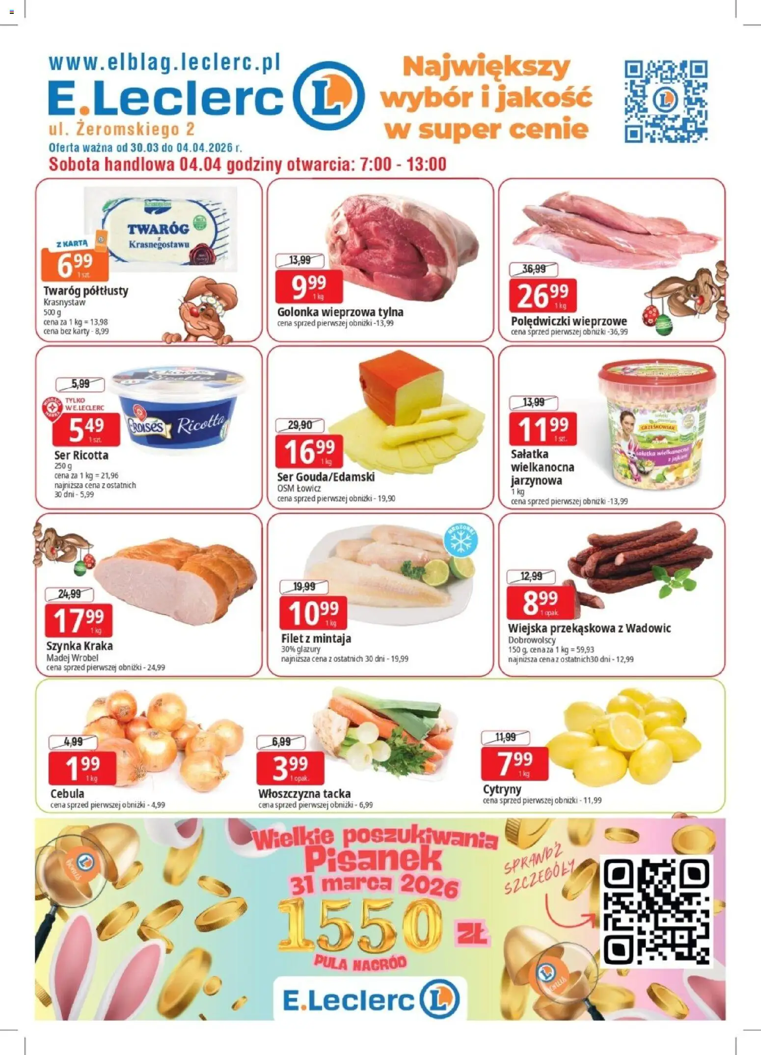 Pogląd gazetki "E.Leclerc gazetka - Elbląg I" ze sklepu E.Leclerc ważnej od 30.03.2026