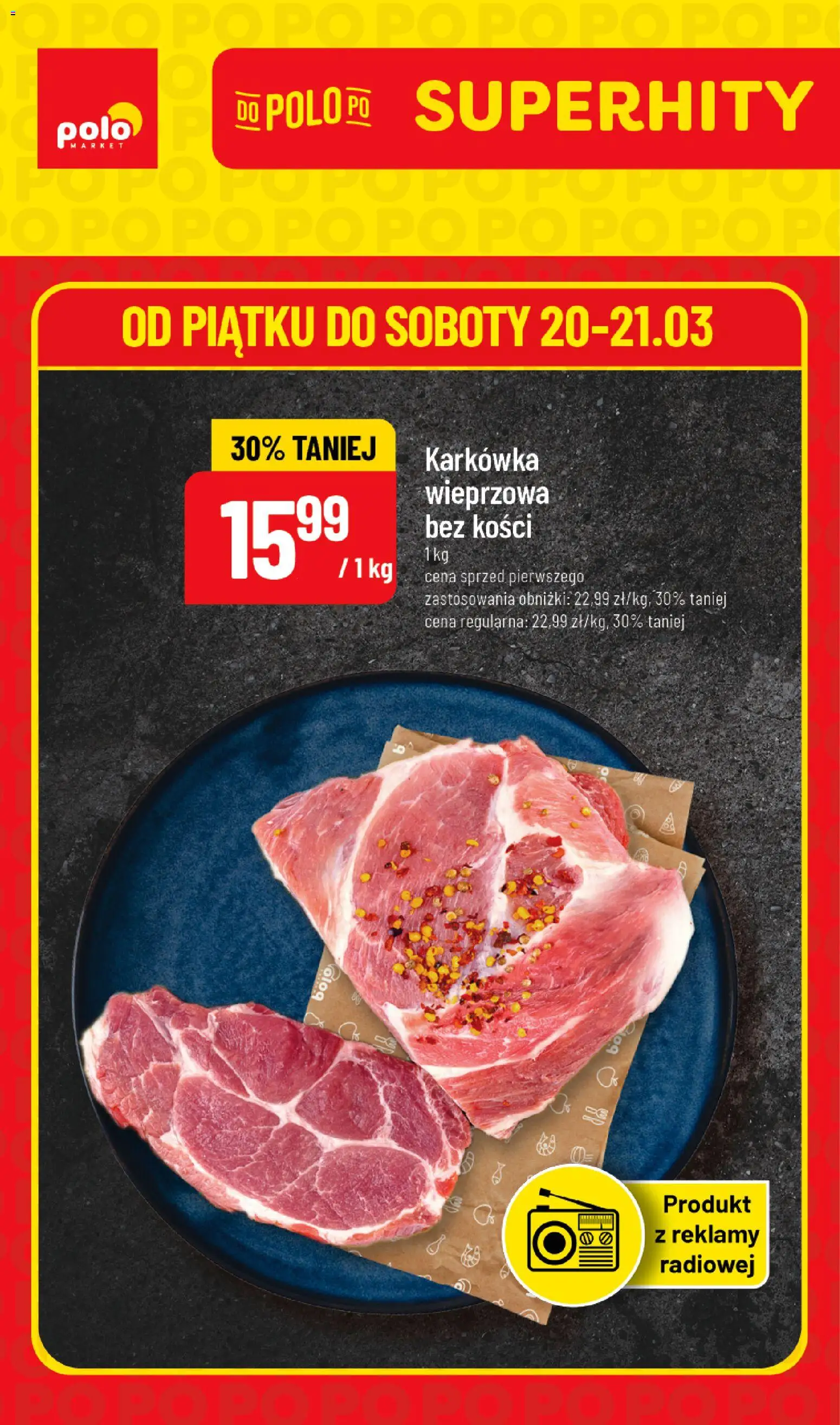 Pogląd gazetki "POLOmarket gazetka - Super Hity" ze sklepu POLOmarket ważnej od 20.03.2026