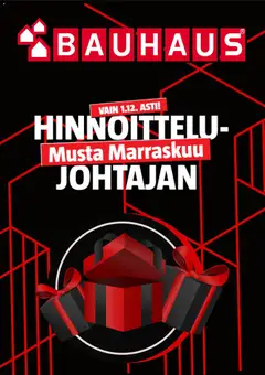 Kaupan Bauhaus Black Friday esikatselu, voimassa 12/11/2025