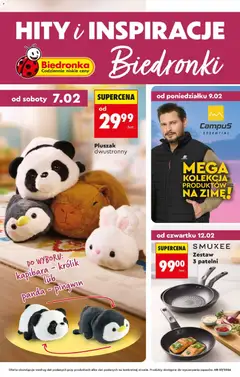 Pogląd gazetki "Hity i inspiracje" ze sklepu Biedronka ważnej od 07.02.2026