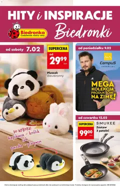 Pogląd gazetki "Hity i inspiracje" ze sklepu Biedronka ważnej od 07.02.2026