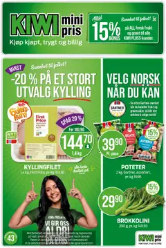 Forhåndsvis Kundeavis fra butikk Kiwi gyldig fra 20/10/2025