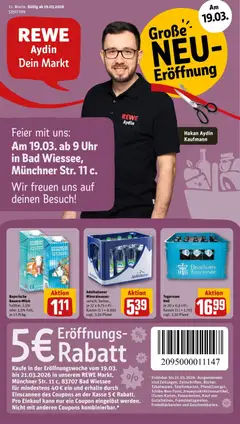 Vorschau von dem Prospekt des Geschäftes Rewe, gültig ab dem 15.03.2026