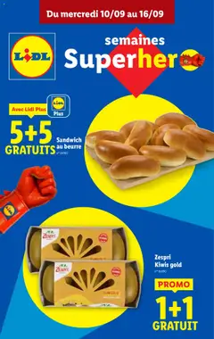 Voorbeeld van Folder de la semaine 37 van winkel Lidl geldig vanaf 10/09/2025