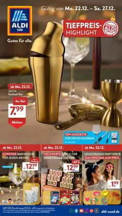 Vorschau von dem Prospekt des Geschäftes Aldi Süd, gültig ab dem 22.12.2025