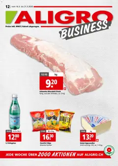 Vorschau des Merkblatts Aligro aktionen Business Schlieren, Gossau SG, Frauenfeld, Rapperswil-Jona, Sargans, Bern vom Shop Aligro gültig von 16.03.2026 bis 21.03.2026