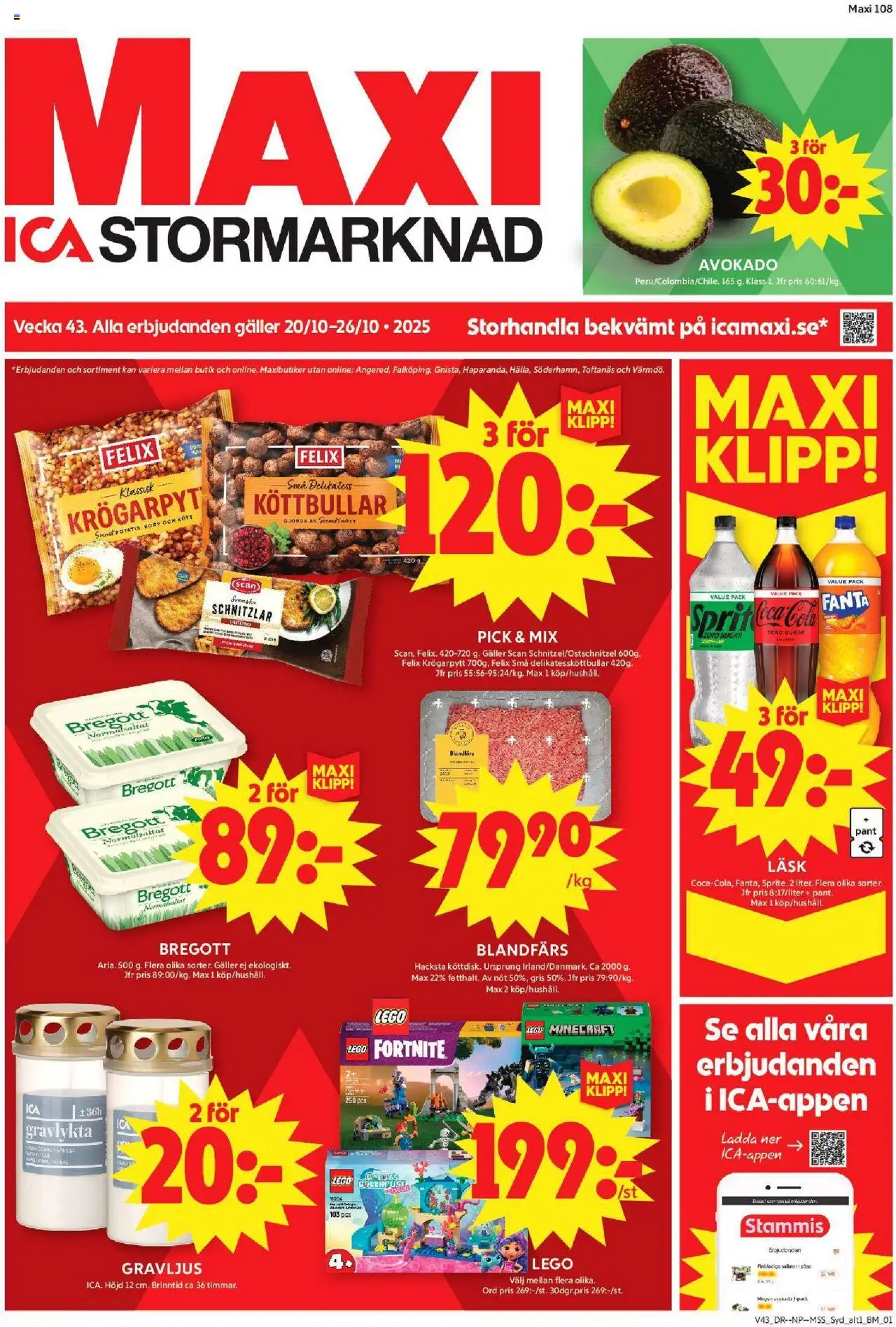 Arlöv är giltig 20/10 2025 > Veckans Erbjudanden gäller från 20/10/2025 till 26/10/2025 sidnummer 1