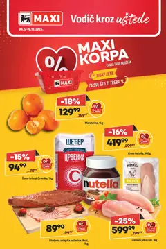 Pregled Maxi kataloga - važi od 04.12.2025