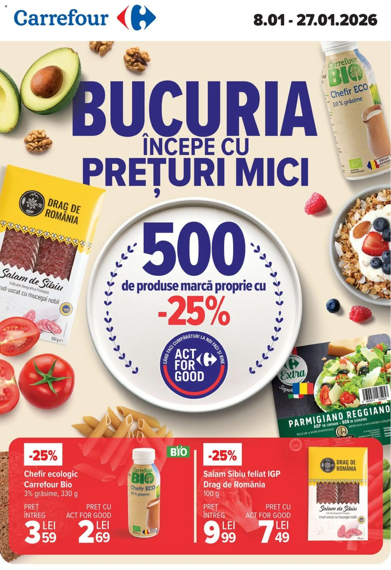 Previzualizarea de cataloage: Carrefour Catalog - Act for food valabil de la 08.01.2026