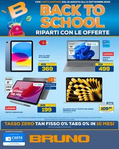 Anteprima dell'opuscolo Volantino Back to School dal negozio BRUNO valido da 21/08/2025