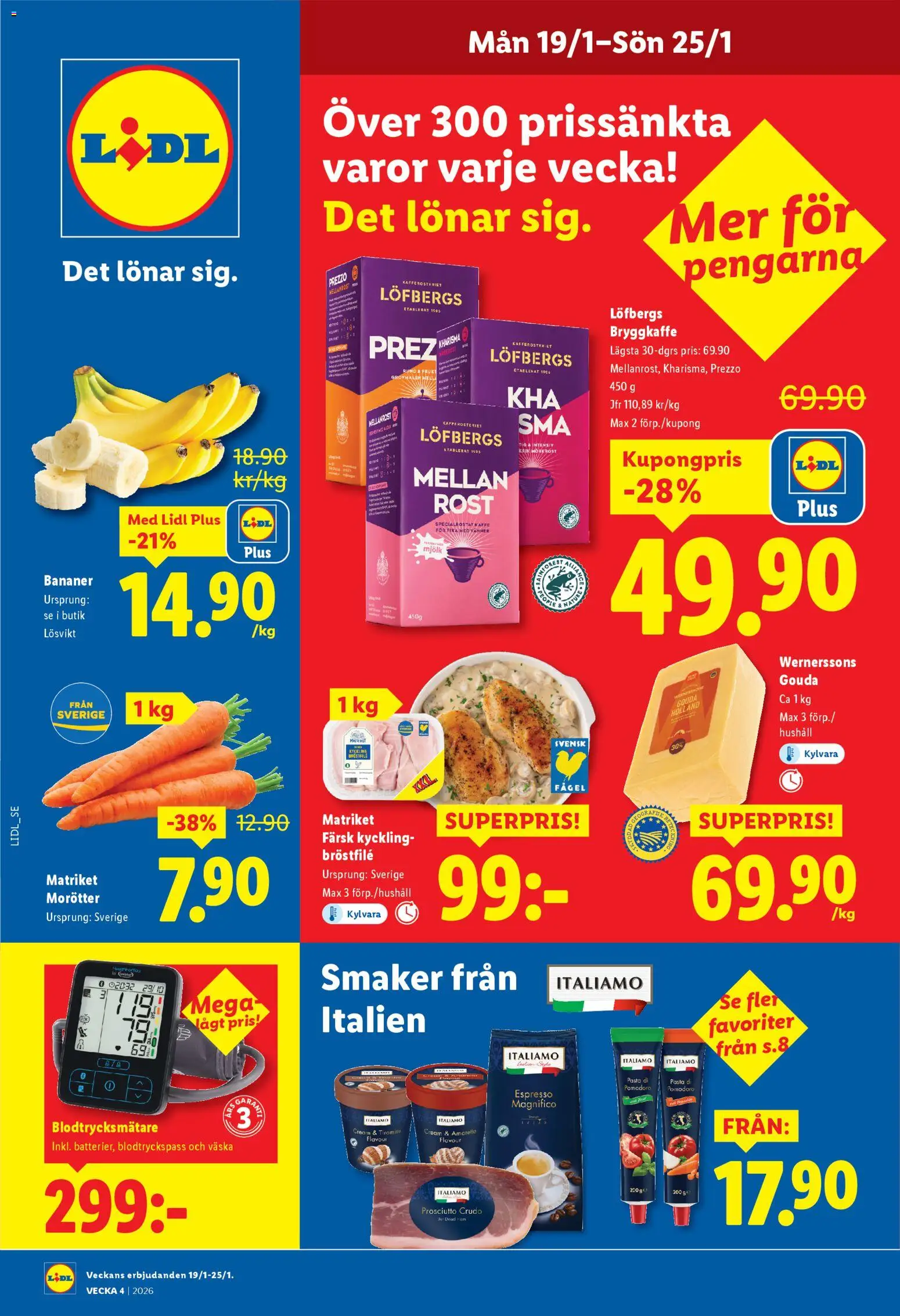 Förhandsgranska reklamblad Aktuella reklamblad Lidl från butik Lidl gäller från 19/01/2026