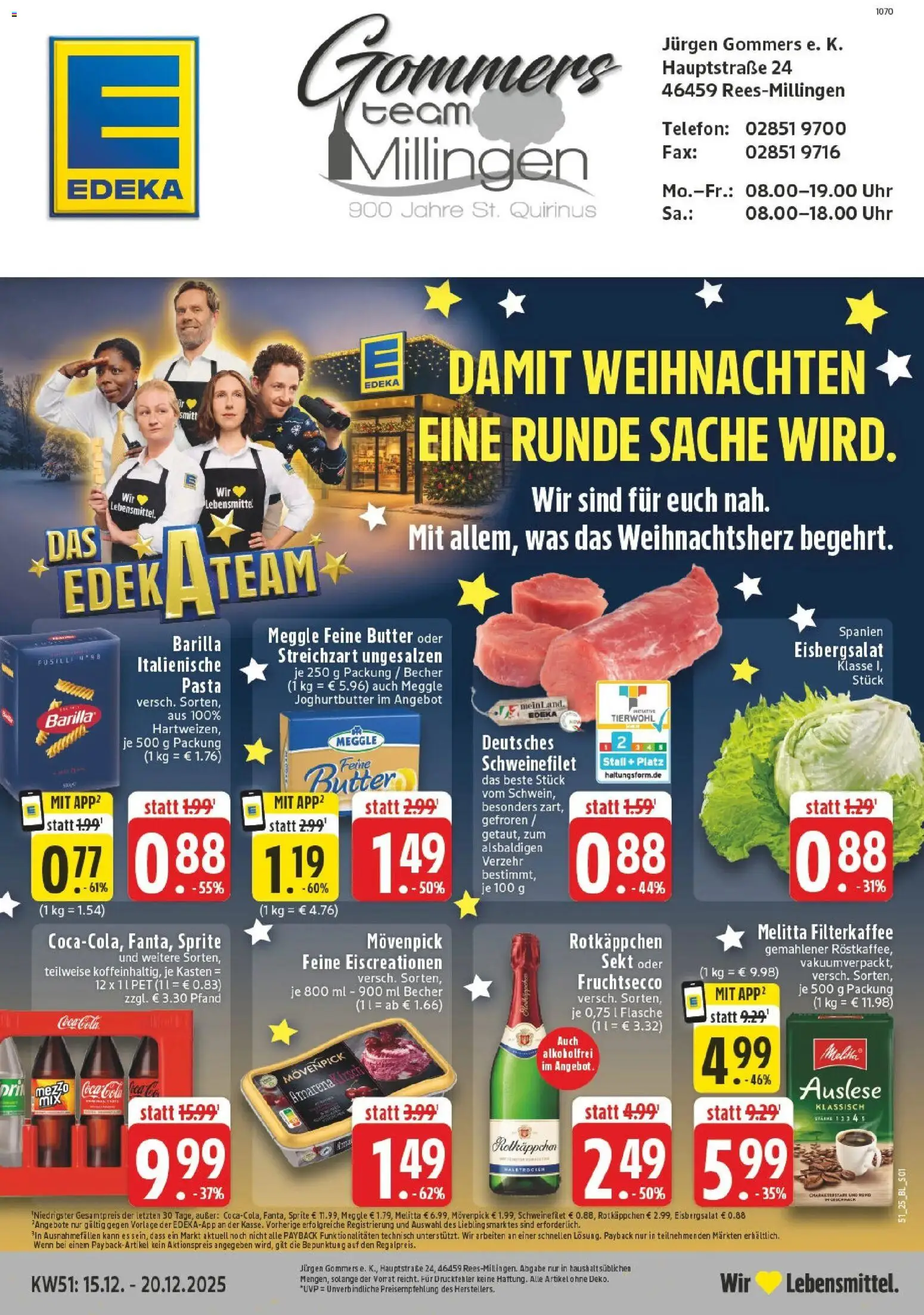 Vorschau von dem Prospekt des Geschäftes Edeka, gültig ab dem 15.12.2025