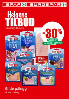 Forhåndsvis Helgens Tilbud fra butikk Spar gyldig fra 28/08/2025