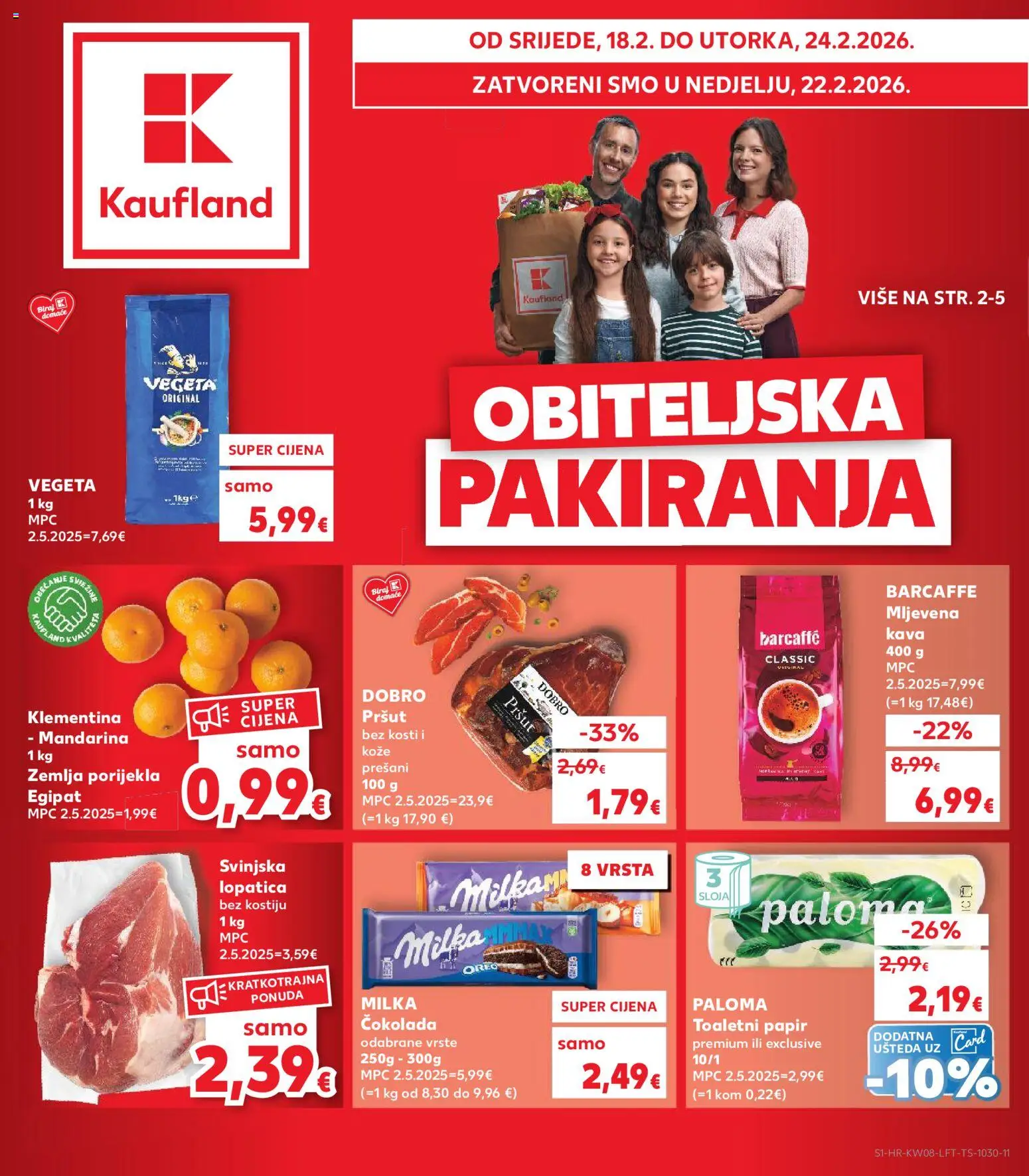 Pregled letka Karlovac trgovine Kaufland vrijedi od 18.02.2026