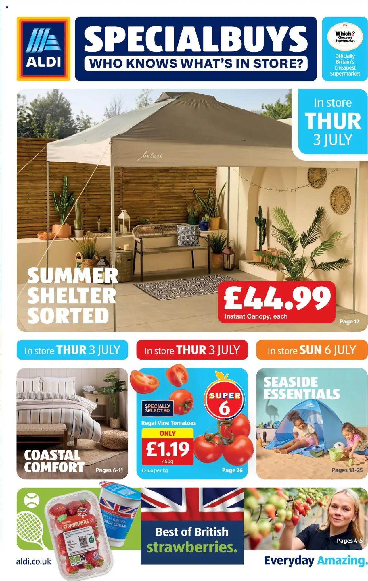 Aldi shop Weekly offers UK Specialbuys valid from 03/07/2025 - Page number 1