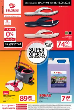 Pogląd gazetki "Super oferta na 3 dni" ze sklepu Selgros cash&carry ważnej od 14.08.2025