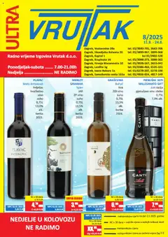 Pregled letka Katalog trgovine Vrutak vrijedi od 11.08.2025