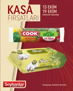 Seyhanlar Market Kasa Fırsatları 13.10.2025 - Broşürünün önizlemesi