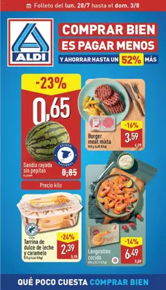 Vista previa del folleto de la tienda Aldi válido desde el 28/07/2025 