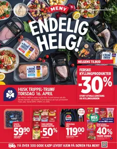 Forhåndsvis Meny Endelig Helg! fra butikk Meny gyldig fra 16/04/2026