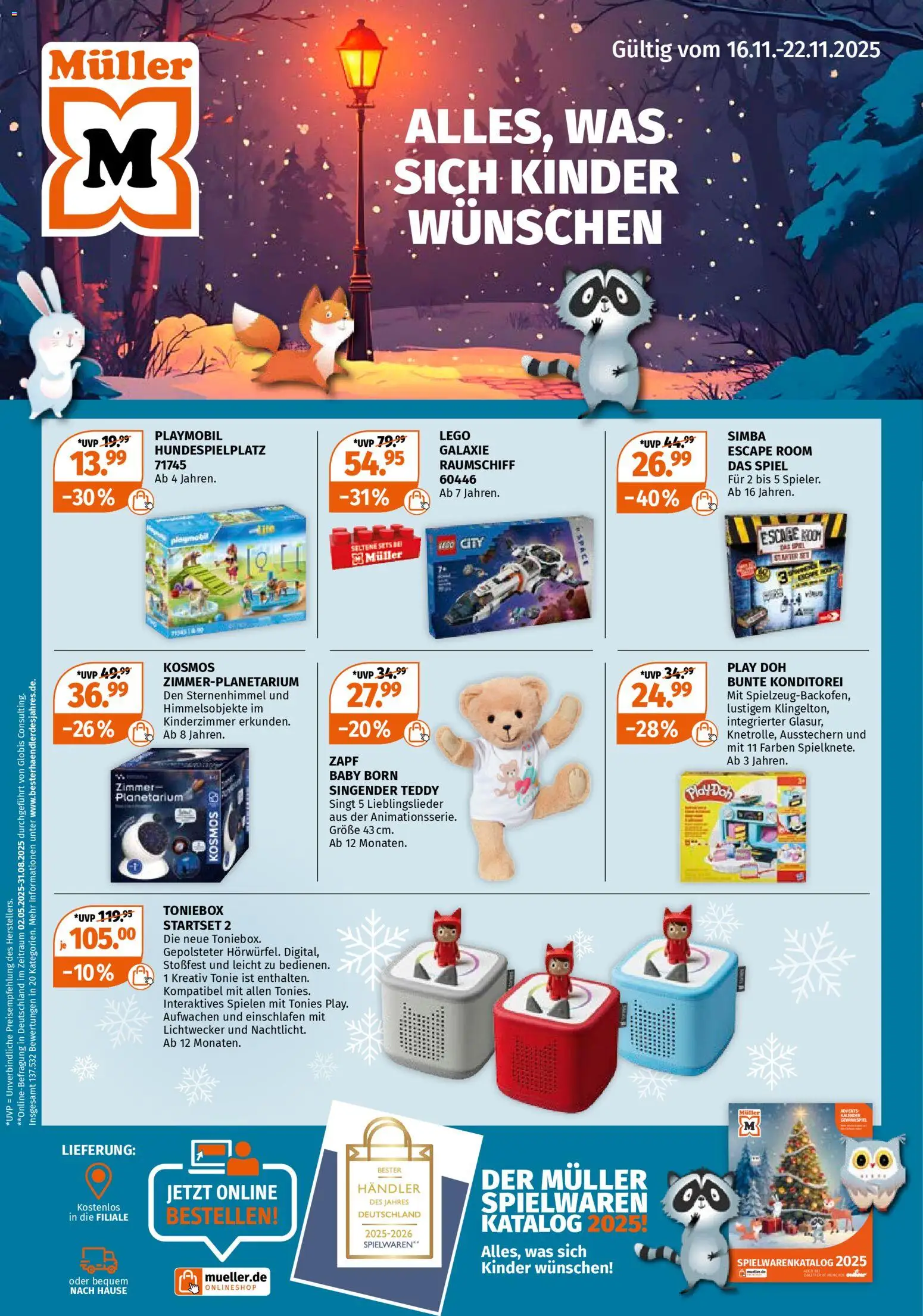 Vorschau von dem Prospekt des Geschäftes Müller, gültig ab dem 16.11.2025