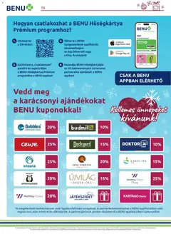 BENU Gyógyszertárak - Akciós újság BENU Gyógyszertárak megtekintése, amely érvényes 2025.12.01.-től | Oldal: 16