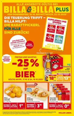 Vorschau der Angebote: Billa BILLA: Flugblatt gültig bei BILLA & BILLA PLUS gültig ab 15.10.2025