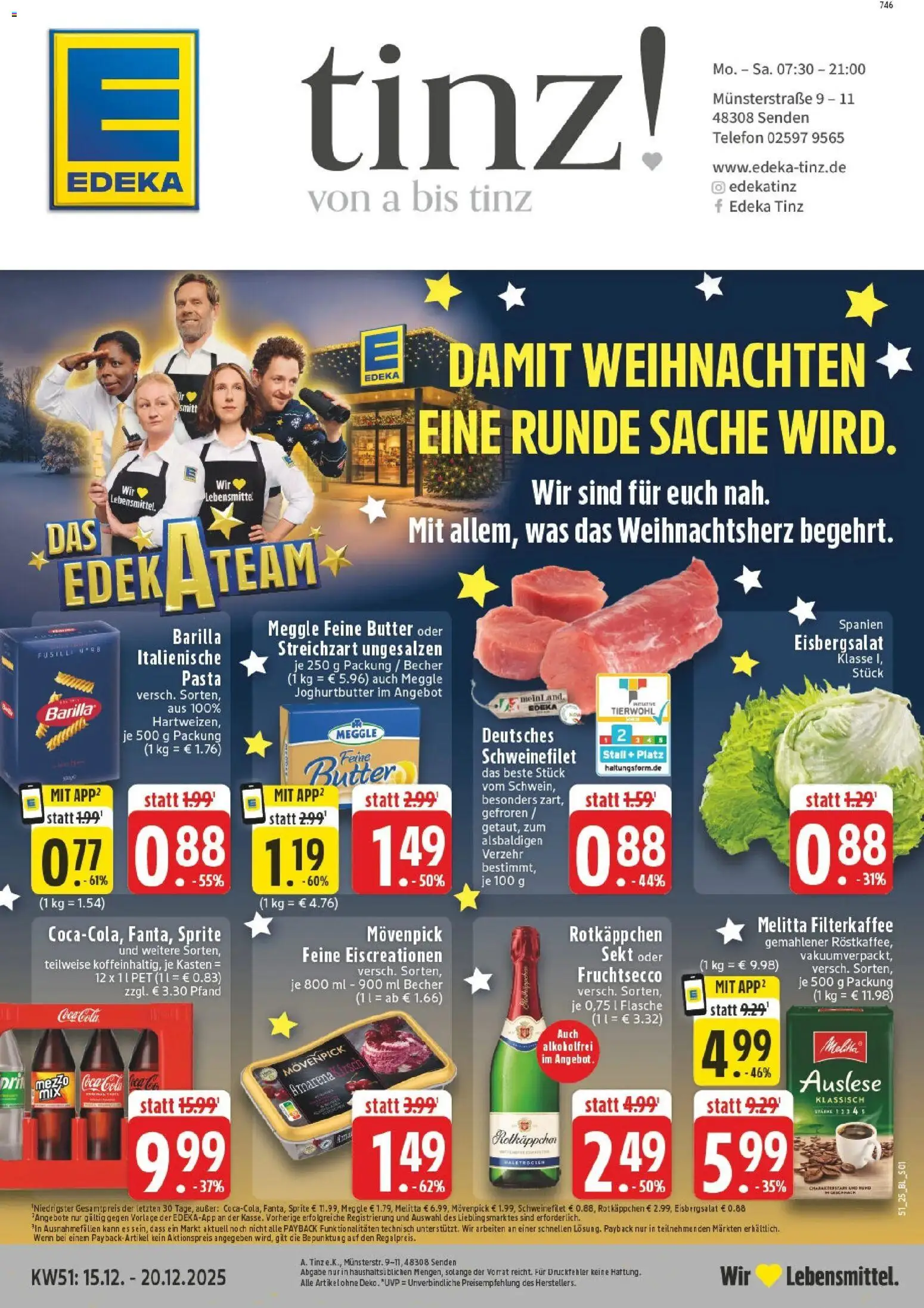 Vorschau von dem Prospekt des Geschäftes Edeka, gültig ab dem 15.12.2025