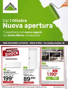 Anteprima dell'opuscolo Nuova apertura Leroy Merlin a Catania! dal negozio Leroy Merlin valido da 01/10/2025