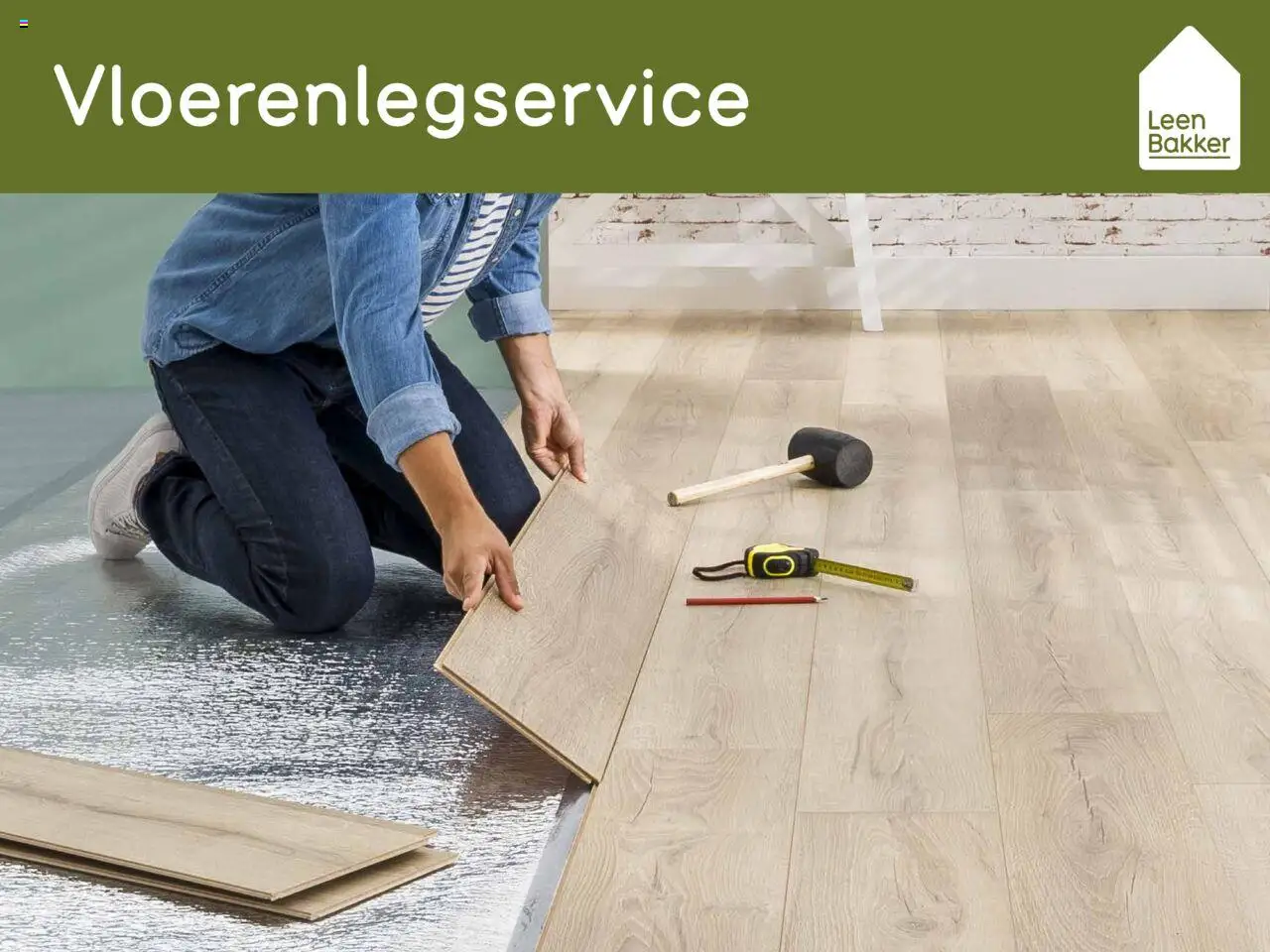 Leen Bakker shop Vloerenlegservice brochure geldig vanaf 19-03-2025 - Paginanummer 1