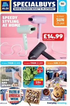 Preview of Aldi Weekly offers UK Specialbuys valid from 22/01/2026
