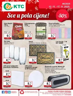 Pregled letka Katalog sve u pola cijene trgovine KTC vrijedi od 12.11.2025