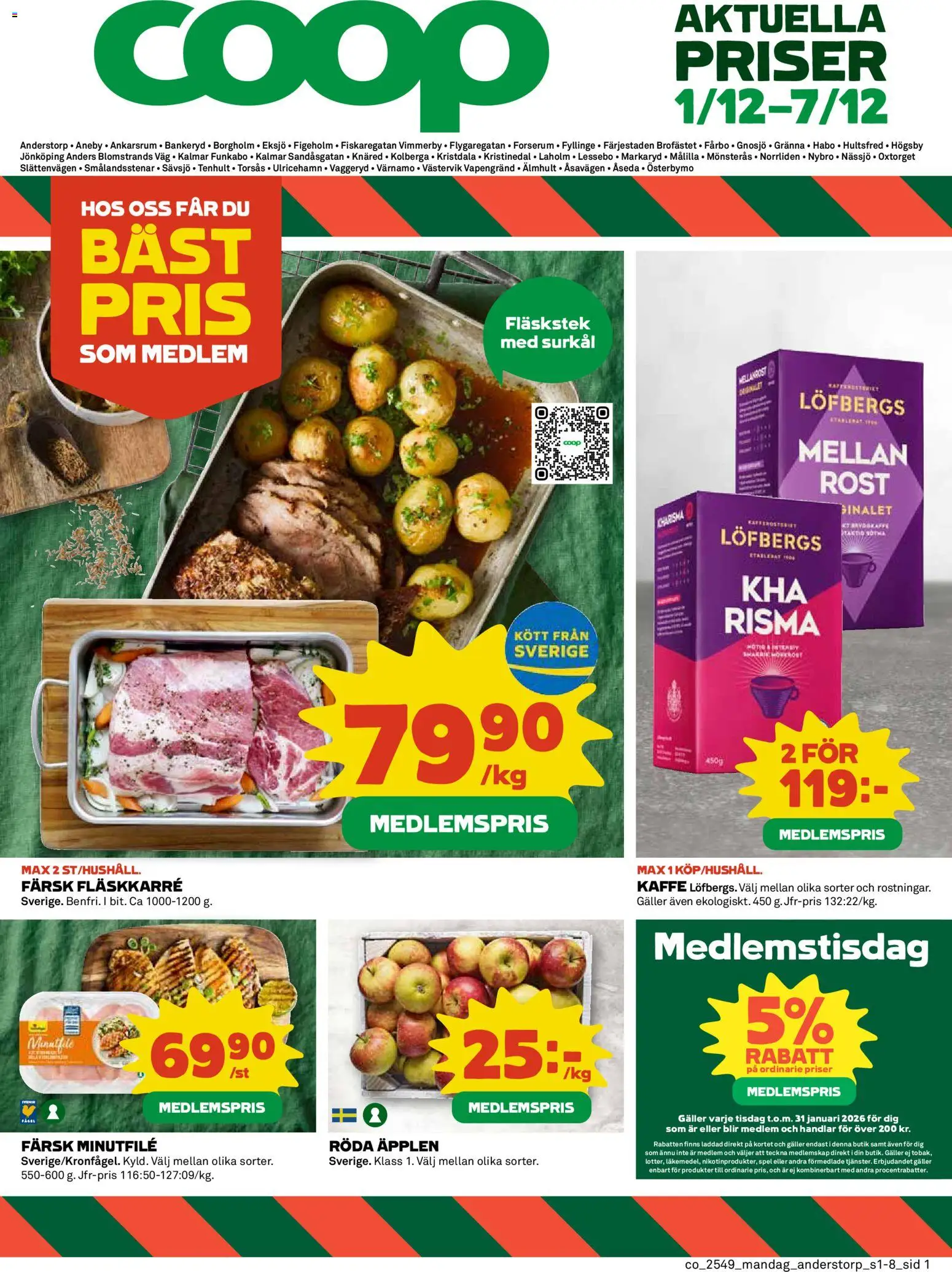 Förhandsgranska reklamblad Knäred från butik Coop gäller från 01/12/2025