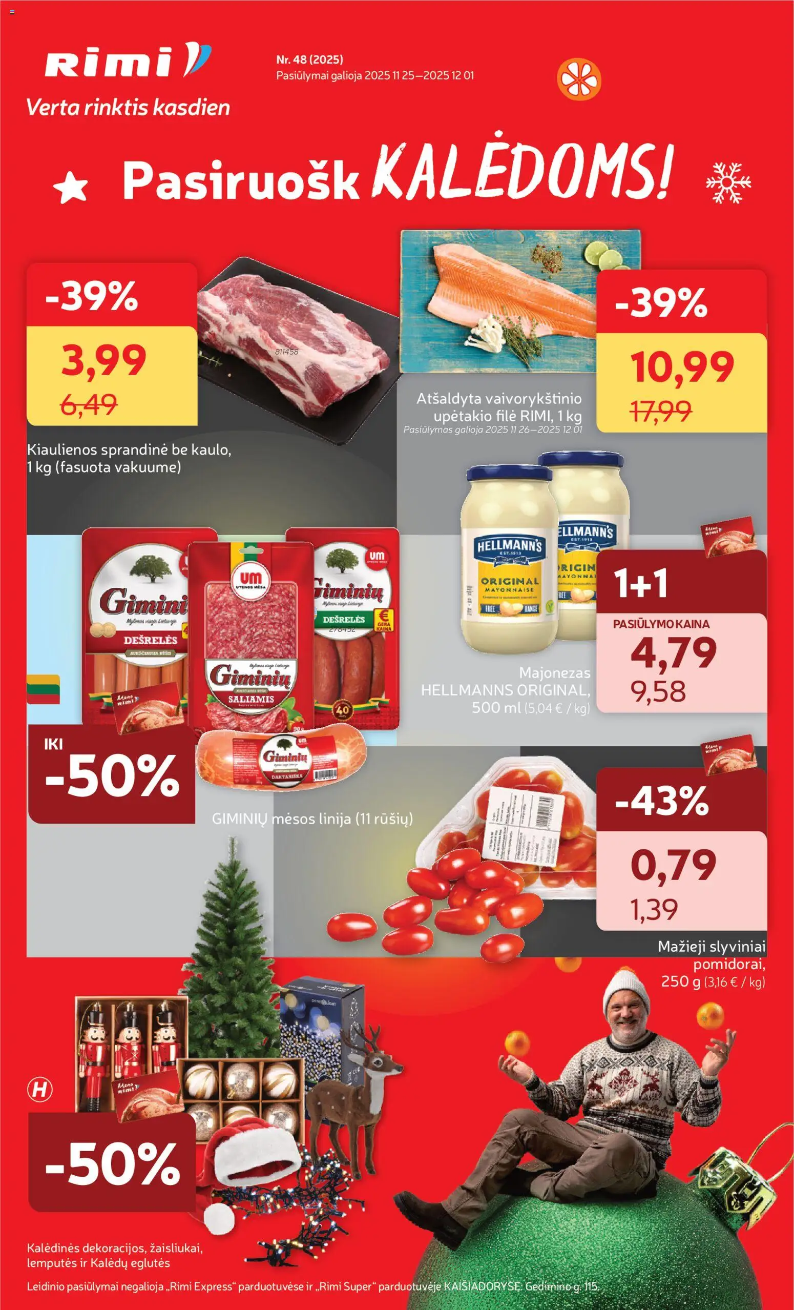 Rimi parduotuvės leidinio Leidinys galiojančio nuo 2025.11.25 peržiūra