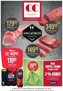Forhåndsvis CC Mat kundeavis fra butikk CC Mat gyldig fra 13/04/2026